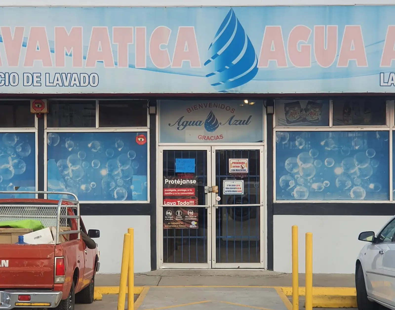 Lavamática Agua Azul